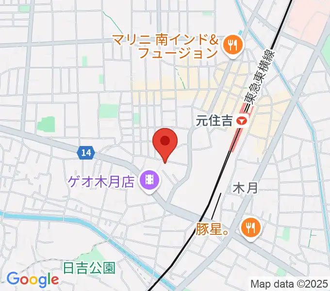 島倉学ミュージックスクールの地図