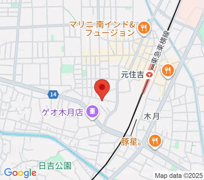 島倉学ミュージックスクールの地図