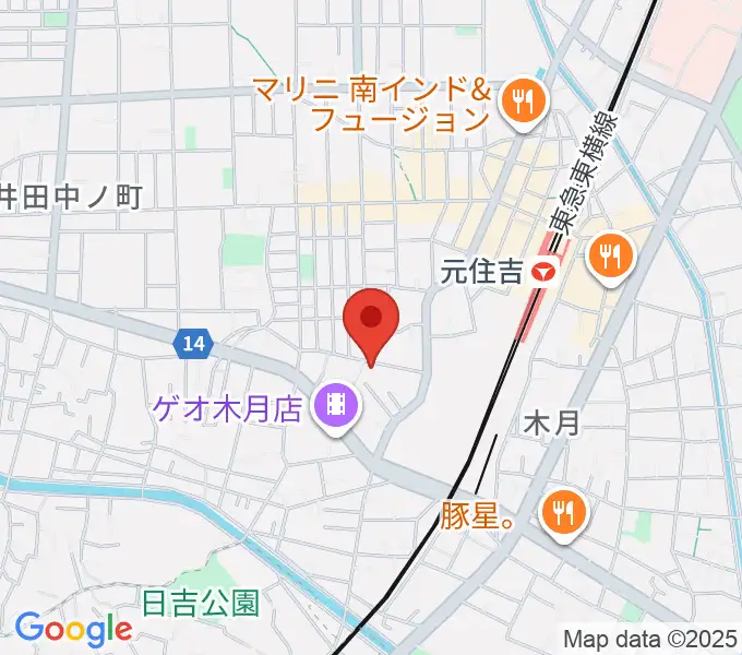 島倉学ミュージックスクールの地図