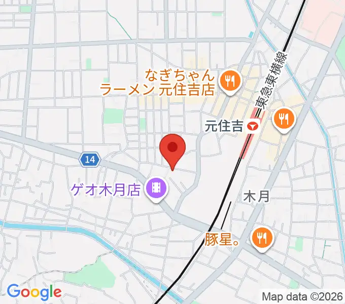 島倉学ミュージックスクールの地図