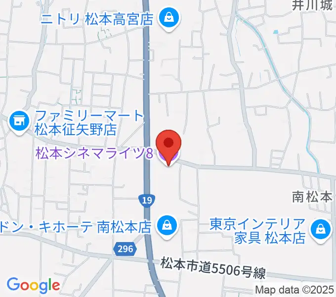 松本シネマライツ8の地図