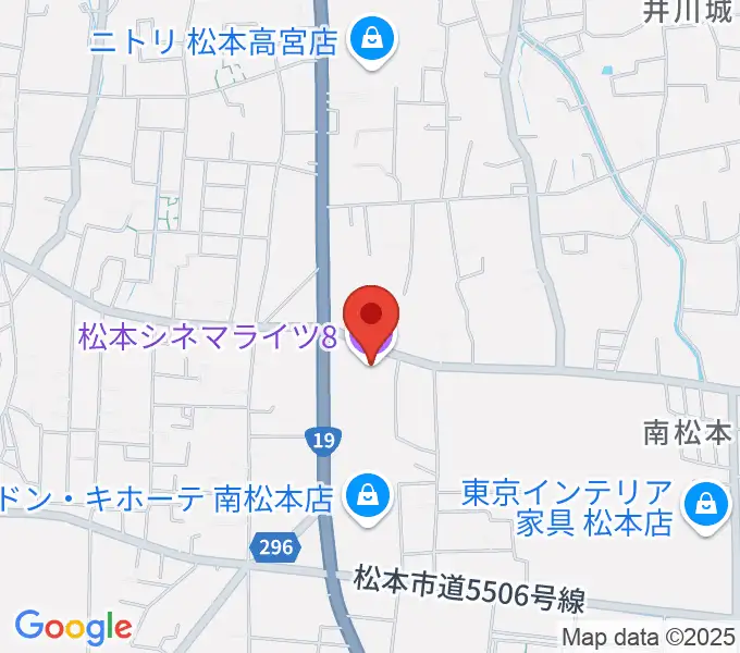 松本シネマライツ8の地図