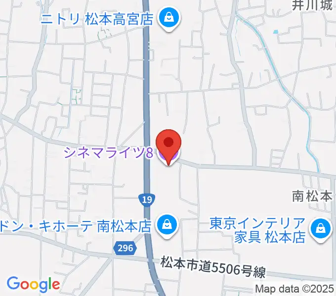 松本シネマライツ8の地図