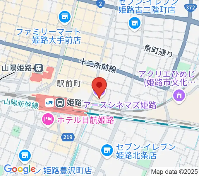 アースシネマズ姫路の地図