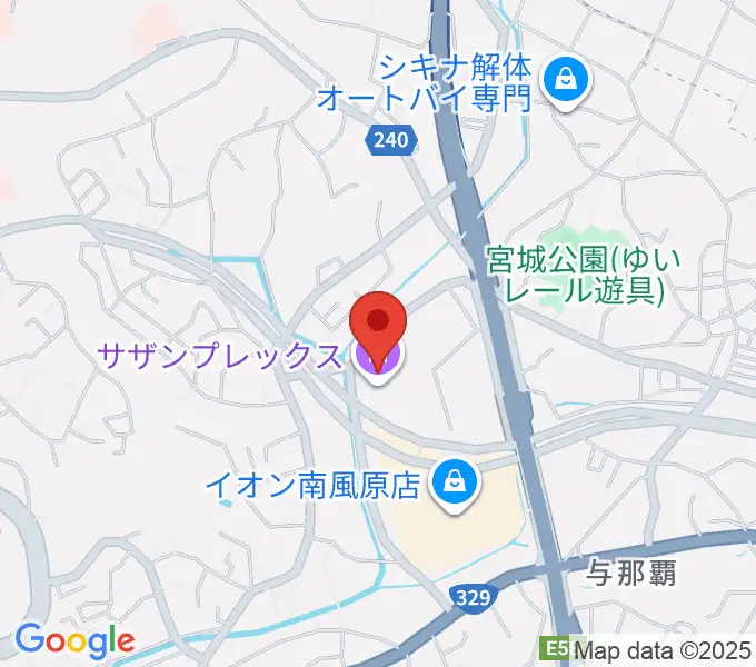 サザンプレックスの地図