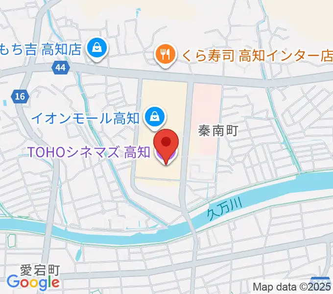 TOHOシネマズ高知の地図