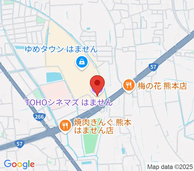 TOHOシネマズはませんの地図
