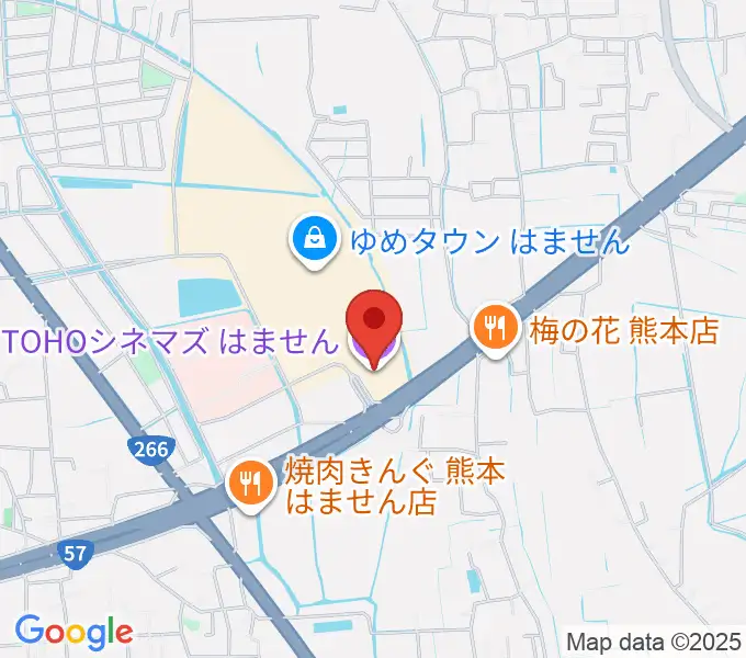 TOHOシネマズはませんの地図