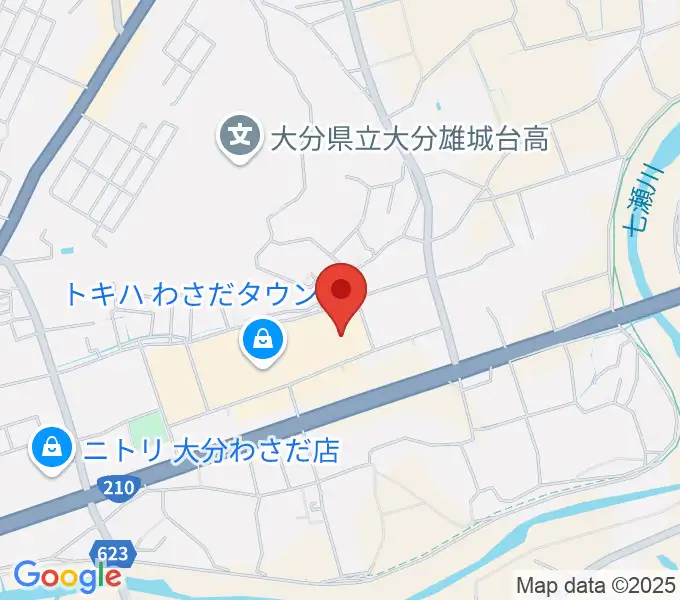 TOHOシネマズ大分わさだの地図