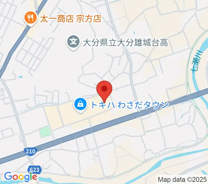 TOHOシネマズ大分わさだの地図
