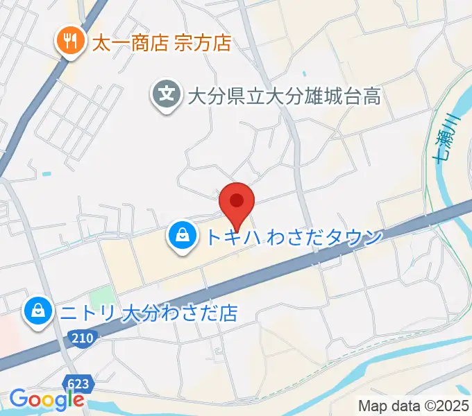 TOHOシネマズ大分わさだの地図