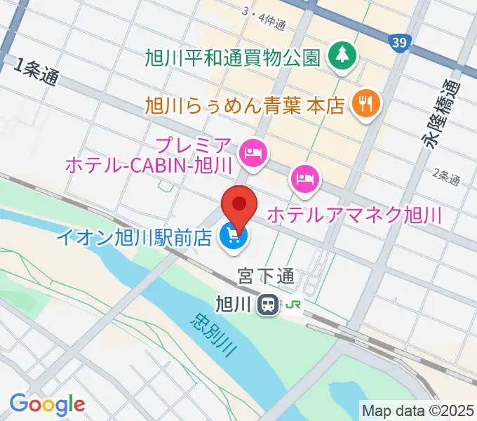 イオンシネマ旭川駅前の地図