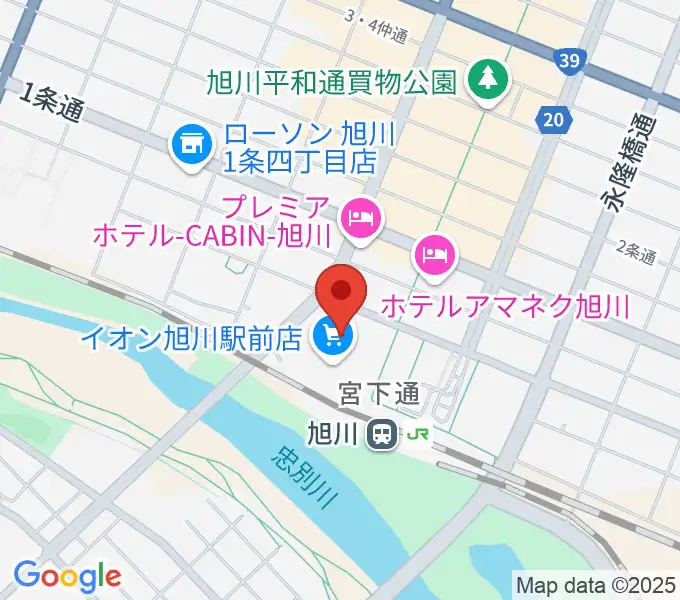イオンシネマ旭川駅前の地図