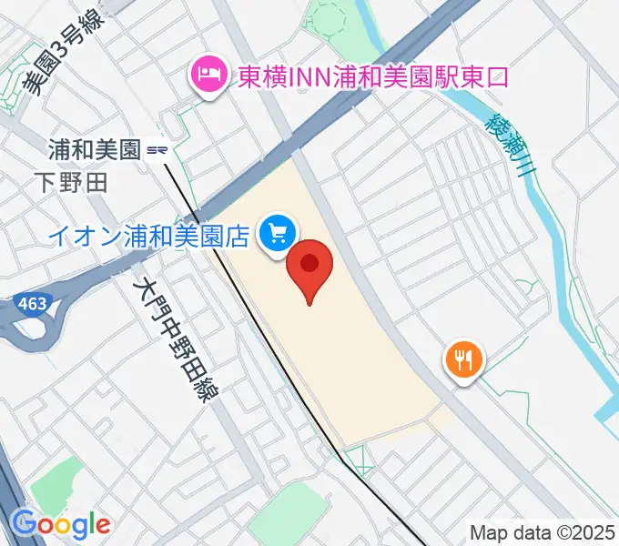 イオンシネマ浦和美園の地図