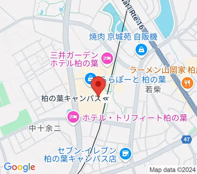 MOVIX柏の葉の地図