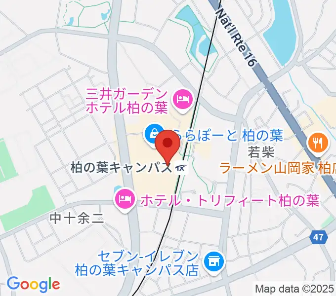 MOVIX柏の葉の地図