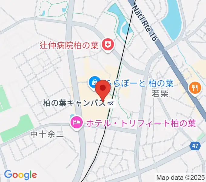 MOVIX柏の葉の地図