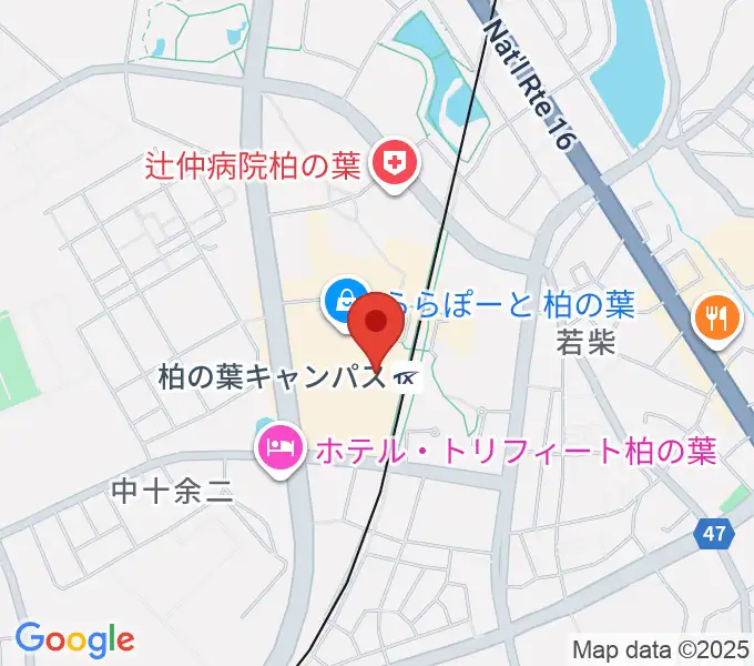 MOVIX柏の葉の地図