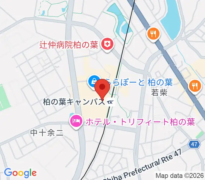 MOVIX柏の葉の地図