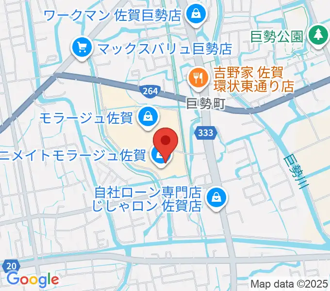 109シネマズ佐賀の地図