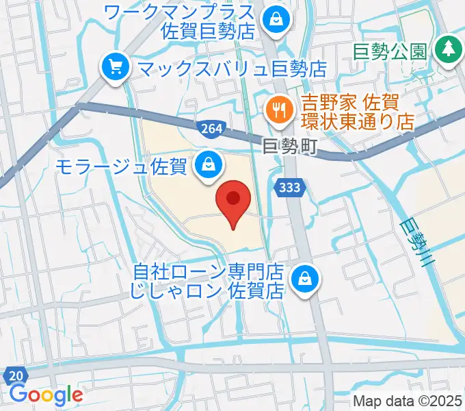 109シネマズ佐賀の地図