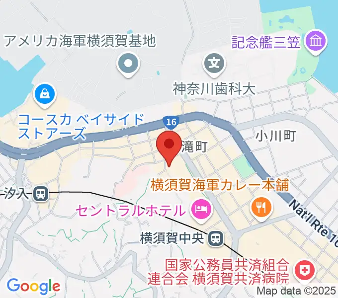 横須賀GIG acousticの地図