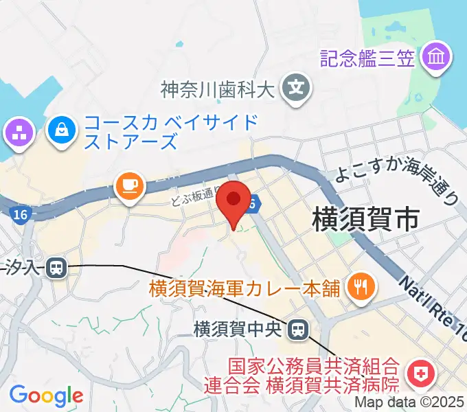 横須賀GIG acousticの地図
