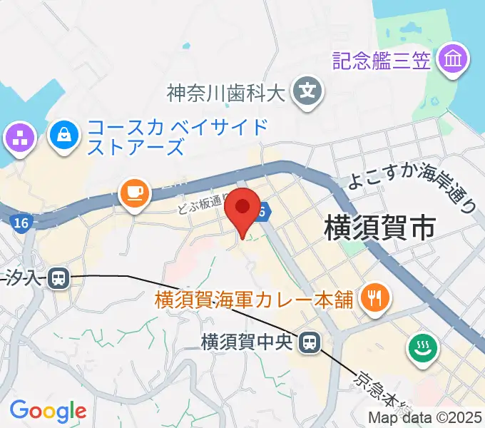横須賀GIG acousticの地図