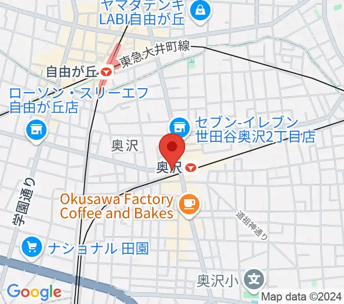 スタジオベイド自由が丘店の地図