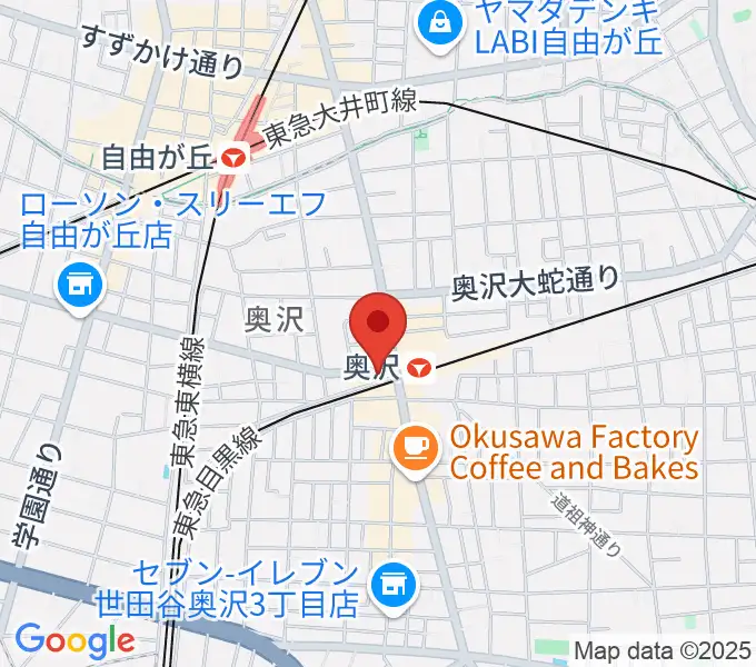 スタジオベイド自由が丘店の地図