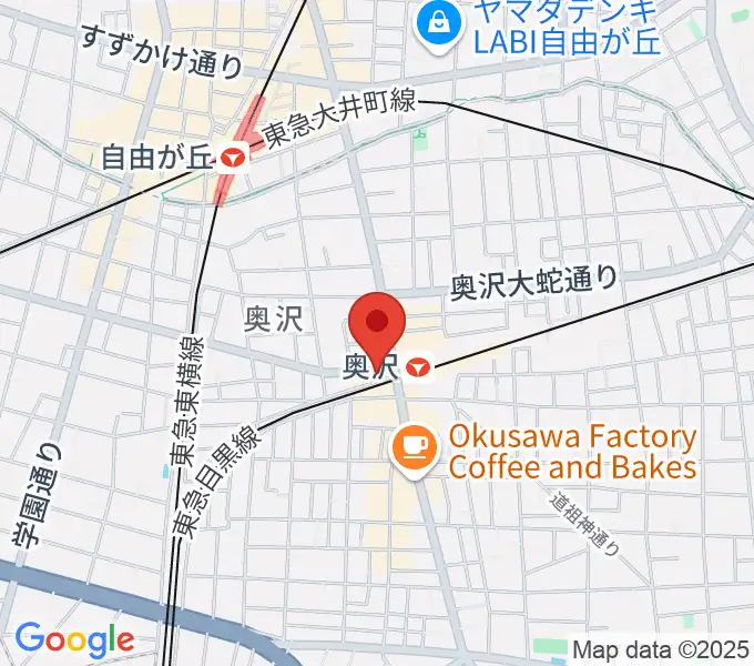 スタジオベイド自由が丘店の地図