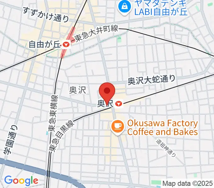 スタジオベイド自由が丘店の地図