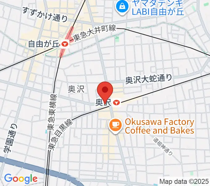 スタジオベイド自由が丘店の地図