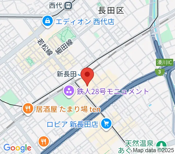 長田区文化センター別館ピフレホールの地図