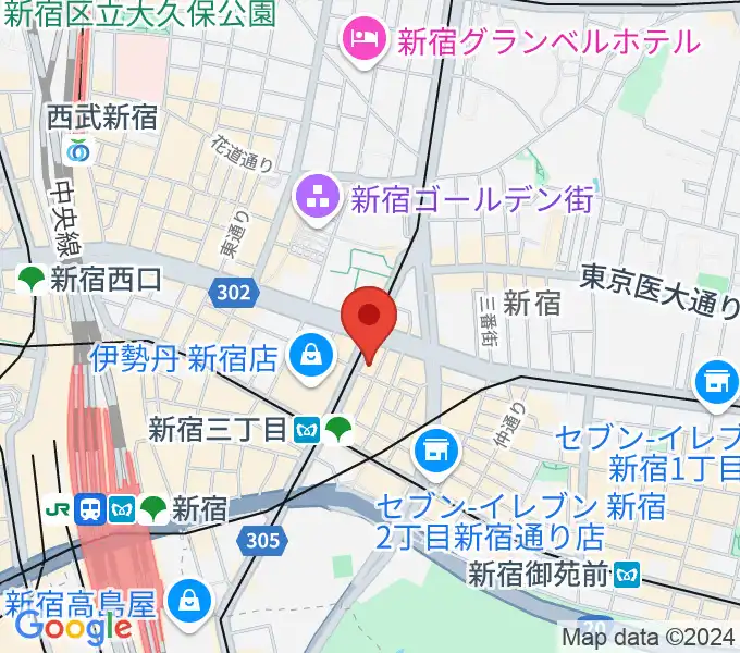 EJアニメシアター新宿の地図