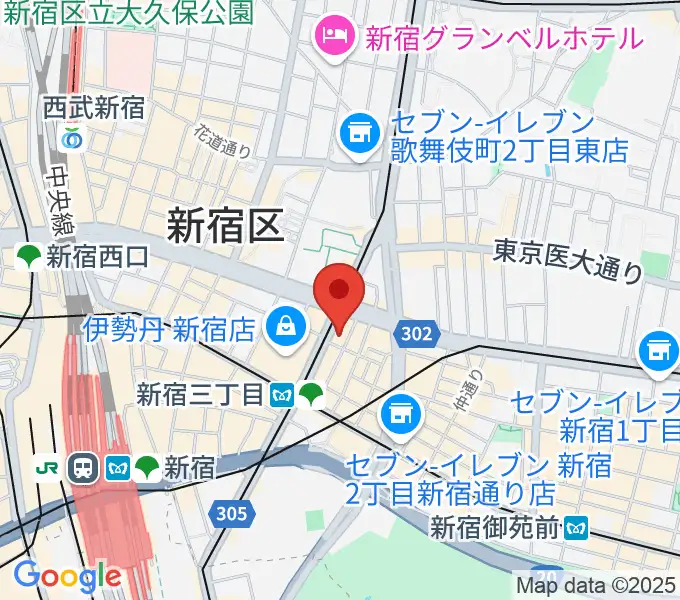 EJアニメシアター新宿の地図