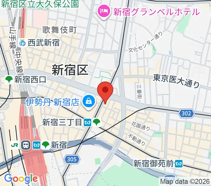 EJアニメシアター新宿の地図