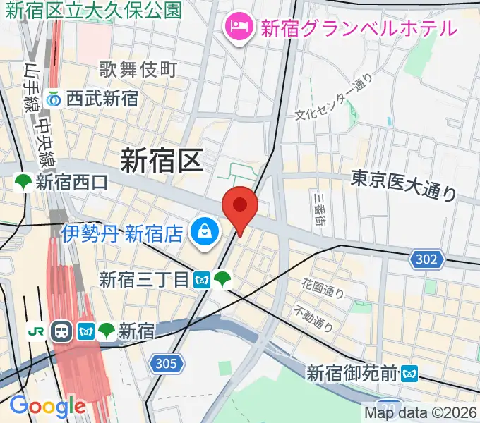 シネマート新宿の地図