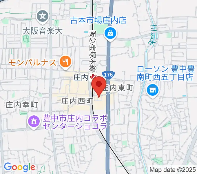 Mines Guitar Studioの地図