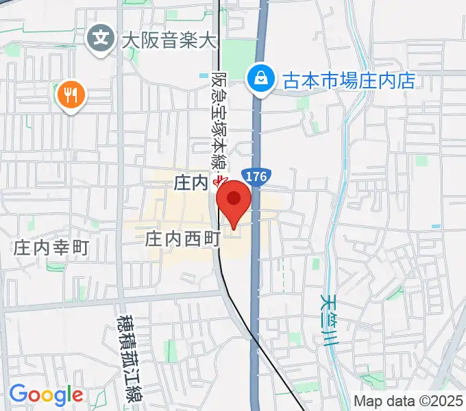Mines Guitar Studioの地図
