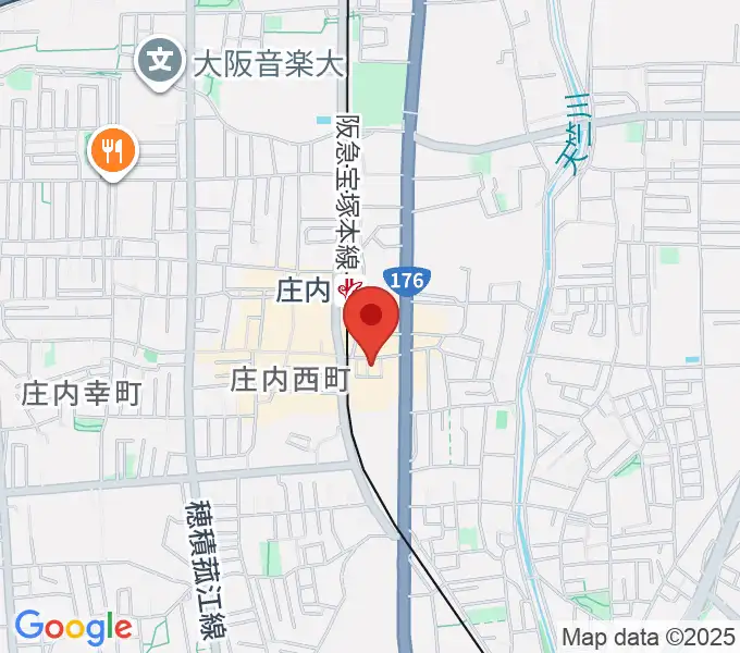 Mines Guitar Studioの地図