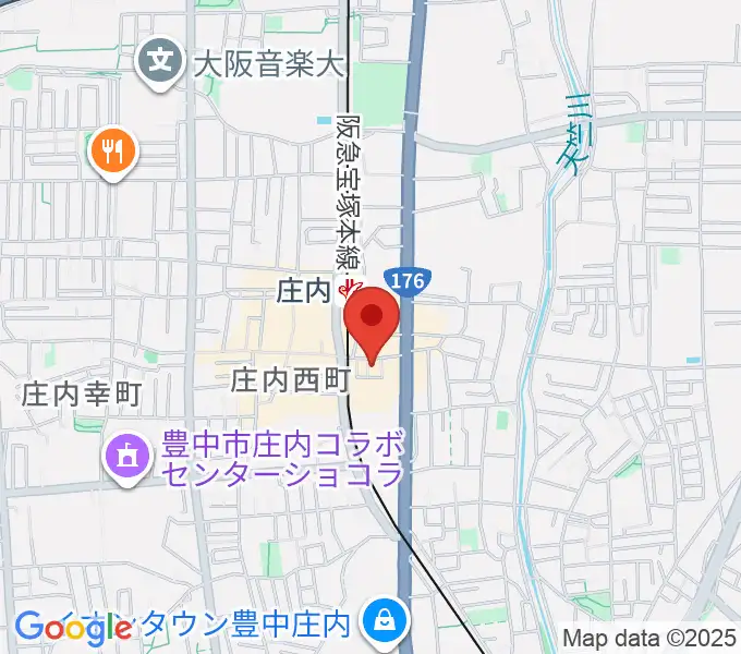 Mines Guitar Studioの地図