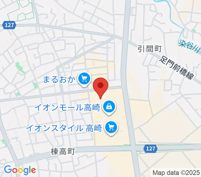 イオンシネマ高崎の地図