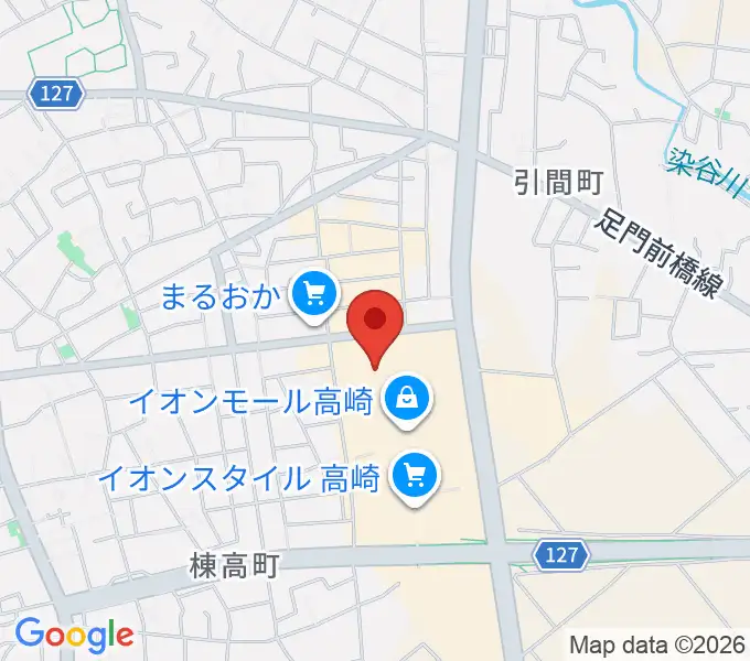 イオンシネマ高崎の地図