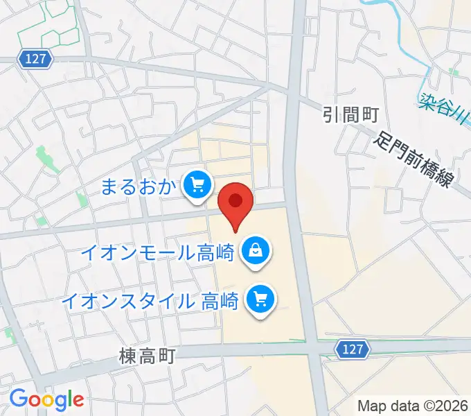 イオンシネマ高崎の地図