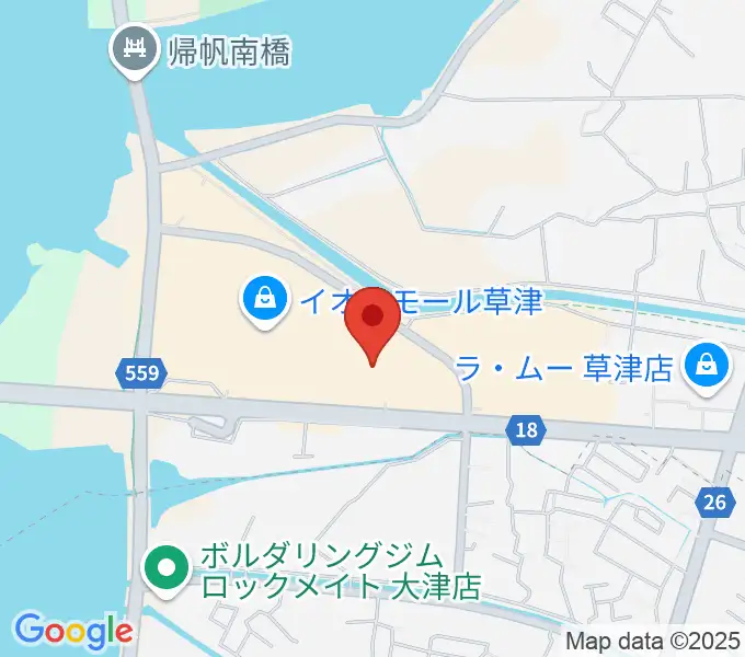 イオンシネマ草津の地図
