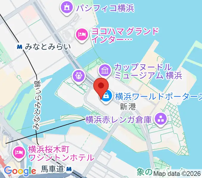 イオンシネマみなとみらいの地図