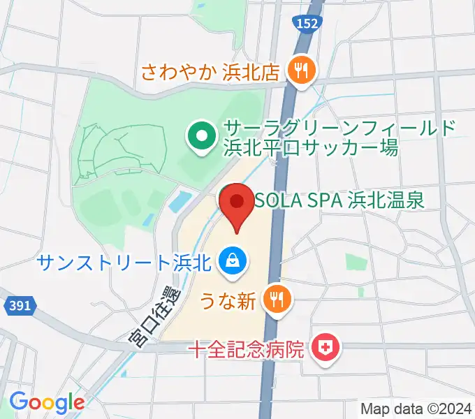 TOHOシネマズサンストリート浜北の地図