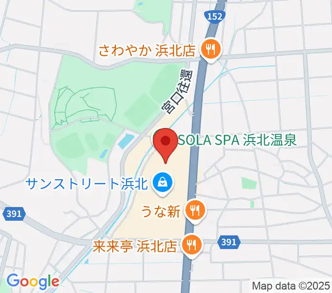 TOHOシネマズサンストリート浜北の地図