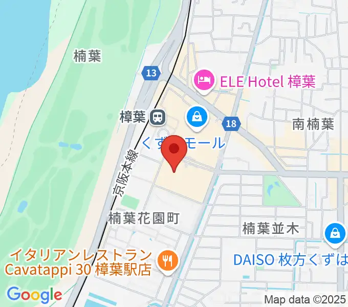 TOHOシネマズくずはモールの地図